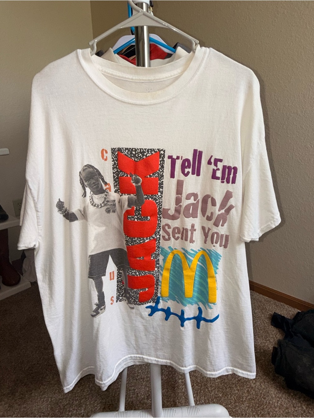 Cactus Jack by Travis Scott Graphic Tee with McDonald's M Logo
